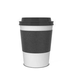 Blank paper coffee cup mock up