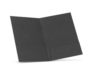 Blank paper folder mockup