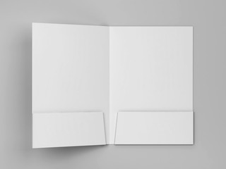 Blank paper folder mockup - obrazy, fototapety, plakaty