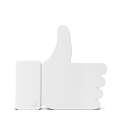 Obraz premium Like thumb up social network symbol