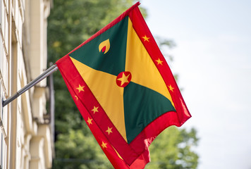 Fototapeta premium National flag of Grenada 