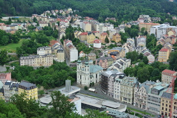 Fototapeta na wymiar view of the Karlovy Vary