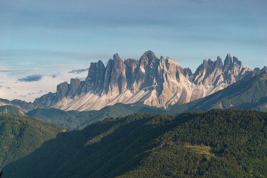Die Geislergruppe in der Morgensonne