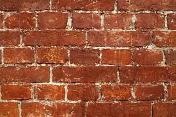 Naklejka premium Background from orange brick