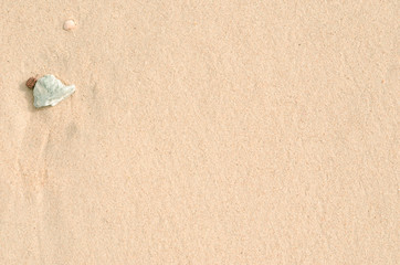 Copy space of sand beach texture abstract background. Summer vacation and travel relaxation concept.