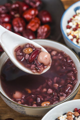 Eight Treasure Congee on traditional chinese festive porridge,