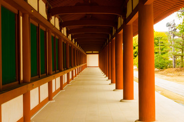 East Asia buddhist zen sinto temple pagoda for worshipping meditating mind body soul spirit with garden and water fall