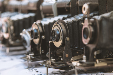 Vintage retro film camera.