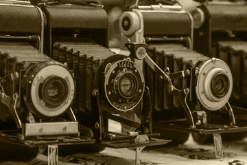 Vintage retro film camera.