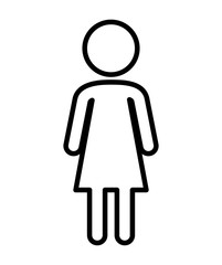 little girl figure silhouette