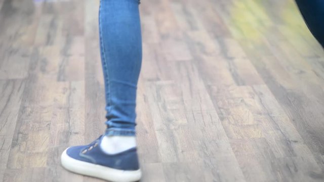 feet on the floor dancing modern dance rhythmic