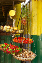 Produce Stand in a Small Town in Cuba