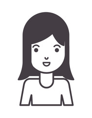 beautiful and young woman character