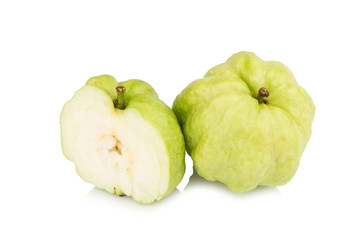 Guava fruit asian isolated on white background