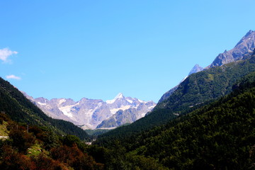 Naklejka premium Caucasus. The Gorge Adyr-Su.