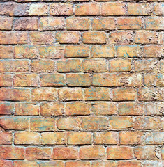 he texture of the old masonry bricks. Close-up. Building background