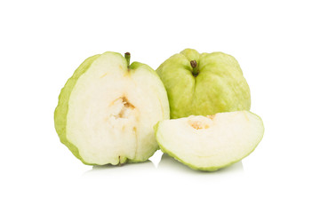 Guava fruit asian isolated on white background