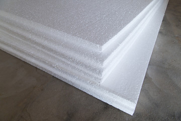 Styrofoam or polystyrene material - obrazy, fototapety, plakaty