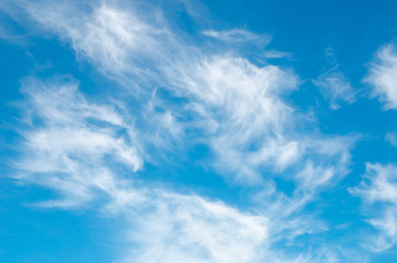 Textured background of blue sky with clouds - obrazy, fototapety, plakaty