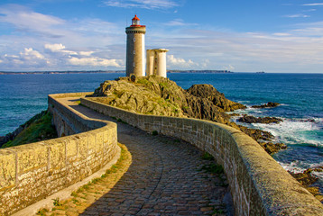 Petit Minou lighthouse near Brest city, Bretagne