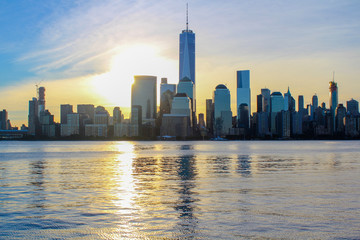 Manhattan Skyline Sunset
