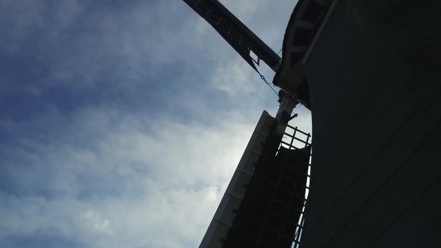 Dutch windmill and a beautiful sky