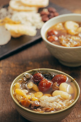 Ching bo leung is sweet cold soup in Chinese and Vietnamese cuisine