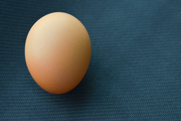 egg on a black background,