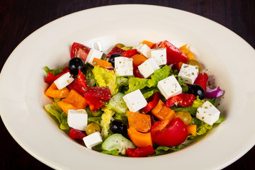 Greek salad with feta