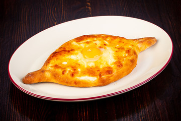 Adjarian Khachapuri with egg
