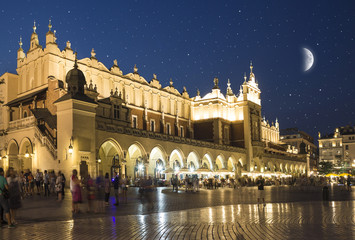 Obraz premium Cloth Hall on Main Market Square in Krakow, Poland