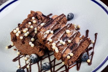Cake with blueberry