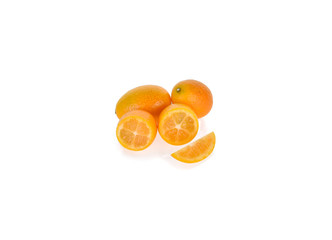 fresh orange isolated on white background