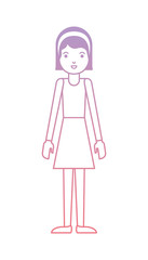 beautiful and young woman character