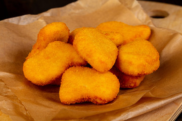Golden chicken nuggets
