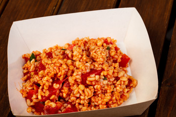 Bulgur with tomato