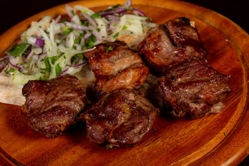 Grilled mutton kebab