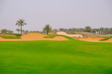 Golf Course at Saadiyat Island, Abu Dhabi, UAE