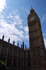 Fototapeta na wymiar Big Ben Clock Tower, City of London, England
