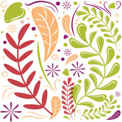Fototapeta premium Abstract floral ornamental pattern