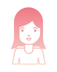 beautiful and young woman character