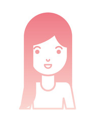 beautiful and young woman character