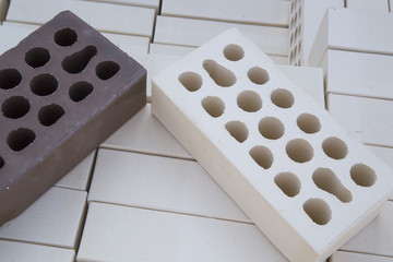 bricks and blocks stacked on pallets