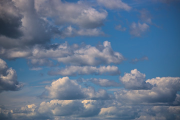 A blue cloudy sky.