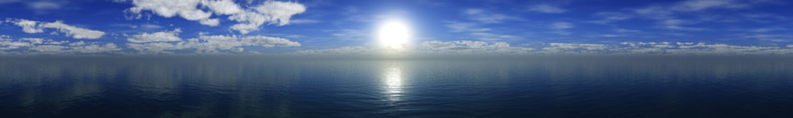 Fototapeta na wymiar Beautiful sea sunset, panorama of sunset at sea, ocean sunrise, 
