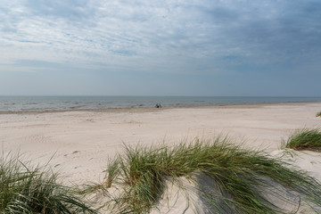 Fototapeta na wymiar Nice and calm day by Baltic sea next to Liepaja, Latvia.