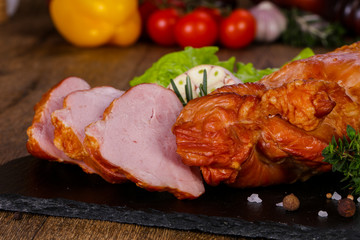 Smoked pork meat