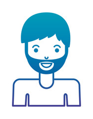 young man with beard avatar character