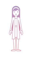 beautiful and young woman character