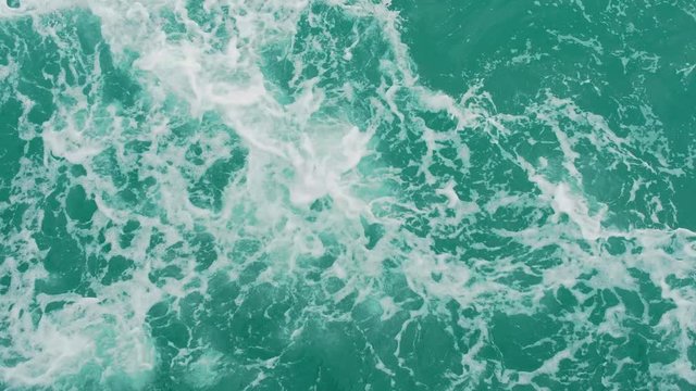 Beautiful excitement of azure water in the ocean